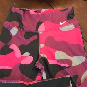 Pink Camo Nike Capri size S
